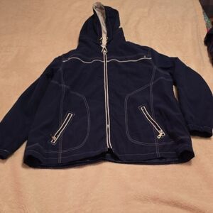 Studio Works Dark Blue Jacket with White Trim